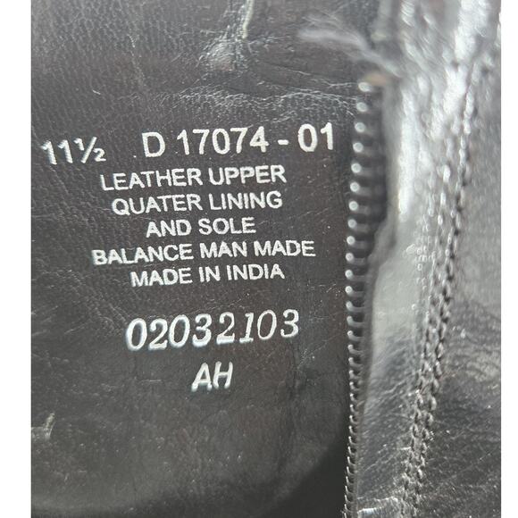 Florsheim Essex Moc Toe Zipper Boot Black Shiny Leather Sz 11.5 D NEW main image 9
